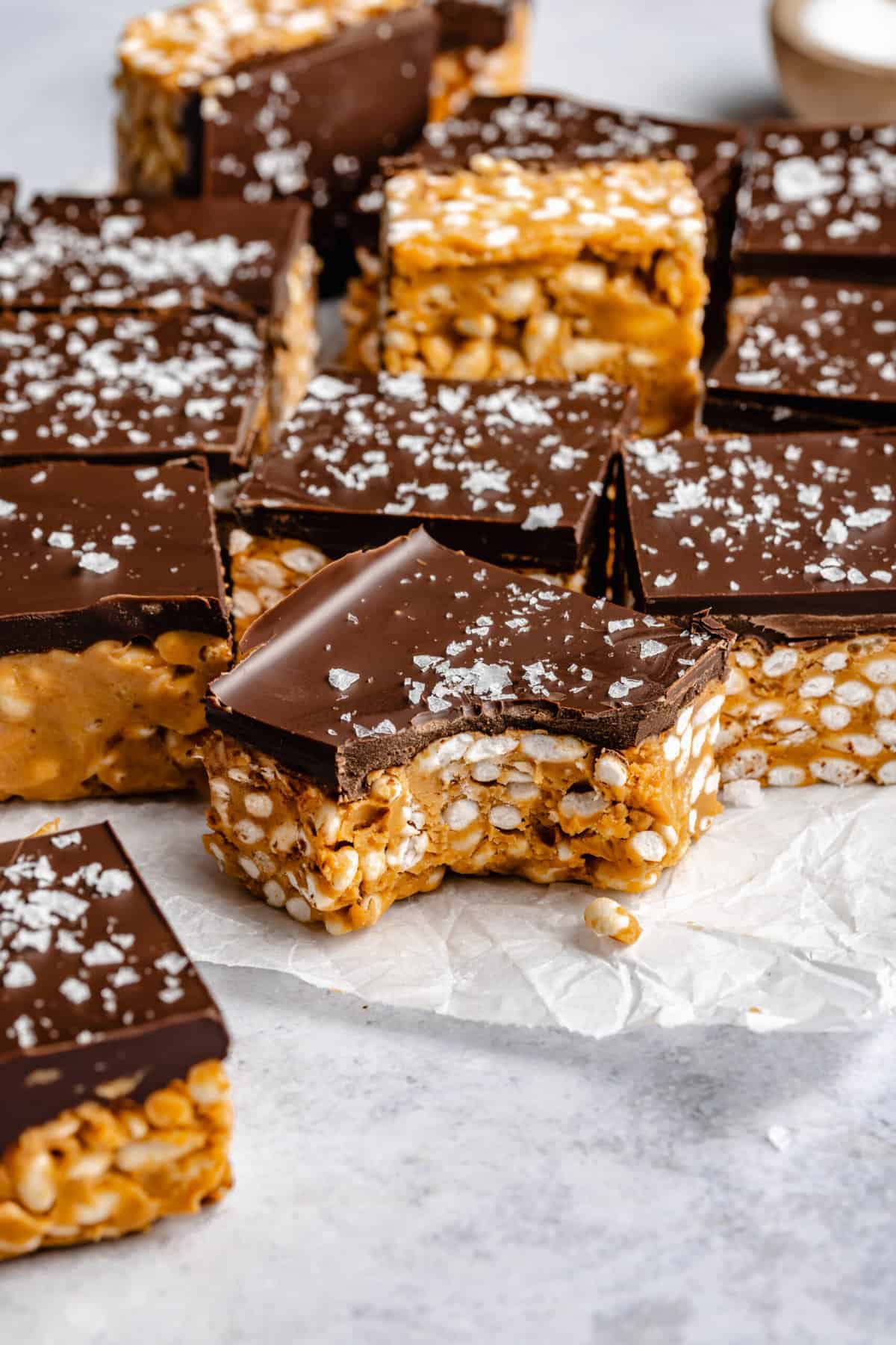 Ingredient Healthy Chocolate Peanut Butter Brown Rice Crispy Treats