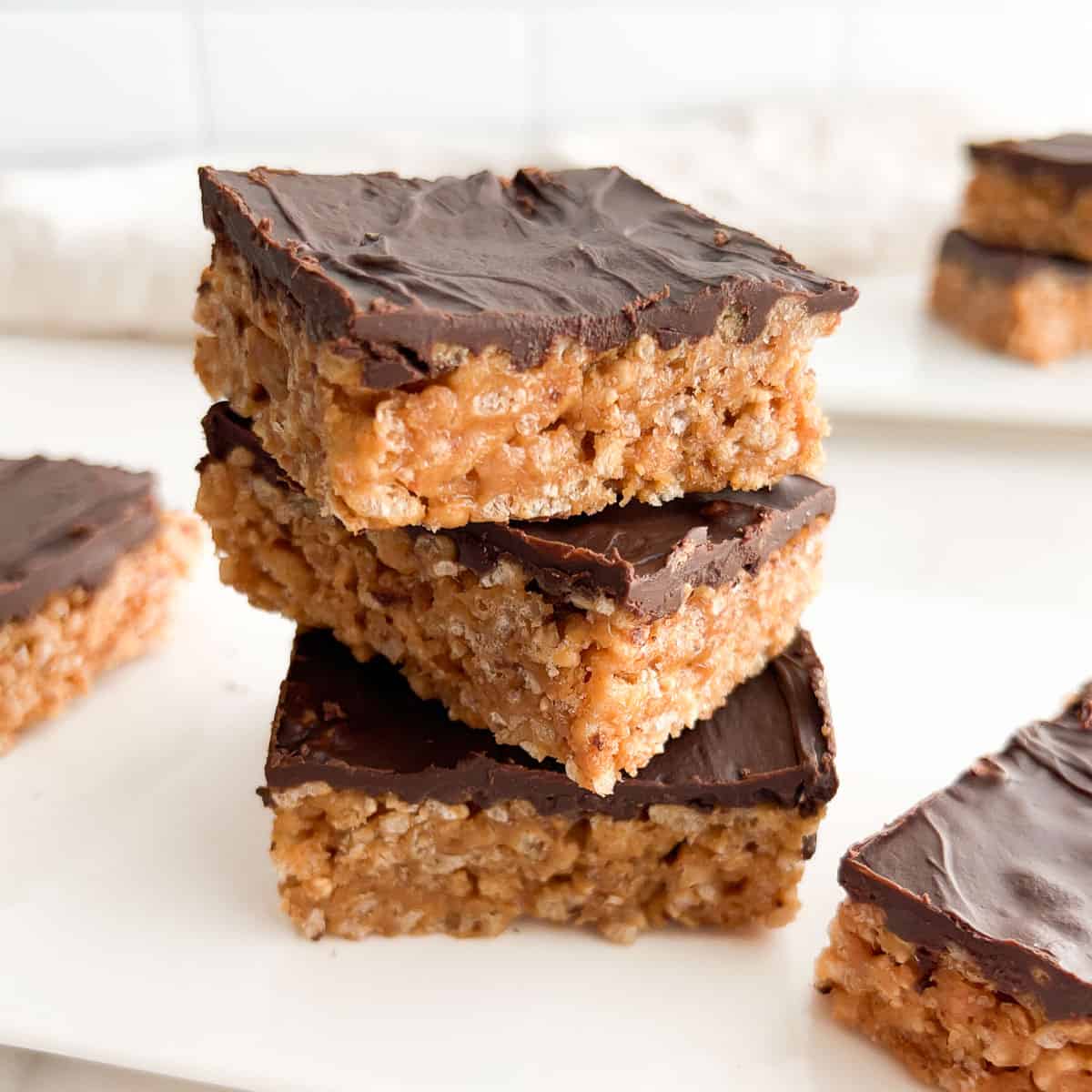 No-Bake Nostalgia: Easy Chocolate Peanut Butter Brown Rice Treats